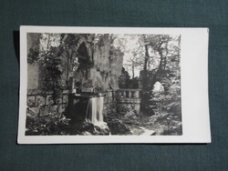 Képeslap,Tata,Angolkert,római fürdő látkép,részlet,1950-
