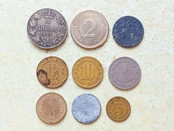 Jugoszlávia 9 db Különböző Érme 5 10 Para 1 2 Dínár 1920-1991