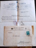 ZA644.1 Levél- Budai  Dalárda - Tar László úrnak 1934 - aláírás Szatmáry Károly főtitkár  -