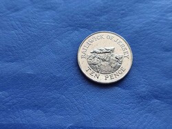 JERSEY 10 PENNY /TEN PENCE 2016 ROM! II.ERZSÉBET IDŐS! UNC!