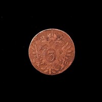 3 krajcár (3 Kreuzer)   Habsburg Birodalom 1780  Uralkodó: Mária Terézia