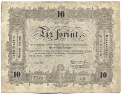 10 tíz forint 1848 Kossuth bankó 1.