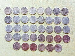 Ausztria 38 db Különböző Érme 10 Groschen 1952-1997