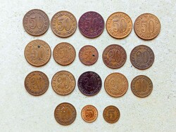 Jugoszlávia 18 db Különböző Érme 5 10 20 50 Para 1965-1990