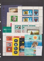 Magyarország 1976 év postatiszta bokkjai és kisívei      Kat.ár 3200.-Ft