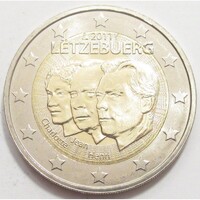 Luxemburg,2 euro 2011 - I. Henrik - János nagyherceg 50 éves kormányzóhelyettesi rangja aUNC+ ötvöze