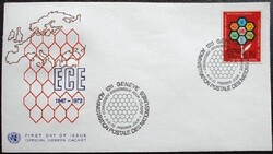 UNESCO / UN Geneva 1972 European Economic Conference stamp FDC