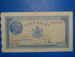 5000 LEI 1944 ROMÁNIA