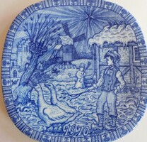 Rörstrand Swedish Decorative Plate - Nils Holgersson - designed by Gunnar Nylund, 1970