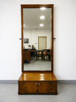 Eredeti art deco / bauhaus előszobai bútor szett ( nagyméretü falitükör + kisszekrény )