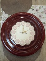 Zsolnay Pirogránit Óra.Hibátlan,Jelzett,42cm.4,5kg.