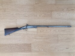 Antik Lefaucheux duplacsövű puska, francia, St. Etienne, 1860 körül