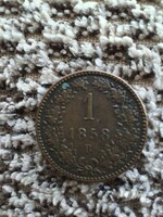 1 Krajcár / Kreuzer 1858 B (Körmöcbánya)