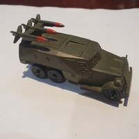 Retro katonai szovjet fém BTR-152 rakétavető makett harcjármű cccp Novoteksport uaz kraz maz