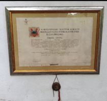 Kolozsvári Magyar Királyi Mezőgazdasági Főiskola okleveles gazda viaszpecsétes diplomája 1944