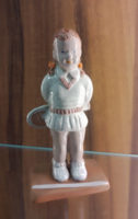 Izsépy kerámia teniszező kislány figura/ porcelán/keràmia/magyar hungarikum/.