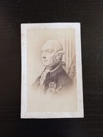 ZA644.50  Korabeli albumin fotó (CDV) 1860-1880    II. József (1741–1790)  Mária Terézia fia