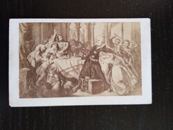 ZA644.53 Korabeli albumin fotó (CDV) 1860-1880  ZÁH FELICIÁN - (Károly Róbert, Visegrád)