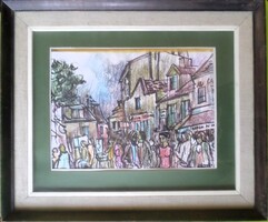Arató István: Place du Tertre (Paris, Montmartre)