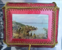 Retro varrott Tihany emlékdoboz