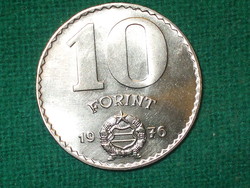 10 Forint 1976 ! Nem Volt Forgalomban ! Verdefényes !