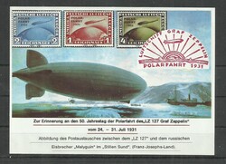 Emlékblokk -1981 Zeppelin Sarki Expedíciók 50 Éve - Németország