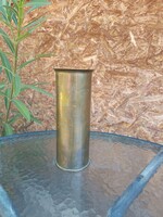 Második Világháborús, Magyar Királyi Tüzérségi Ágyúhüvely / 38M  - Tulipános Trench Art Váza