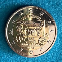 Szlovákia - Slovakia - 2 euro - 2023 coin - express mail between vienna and bratislava