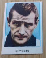 Vintage Fritz Walter kromolitográf