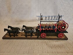 Model Fire Truck, Lead Soldiers, Firefighters Rare!