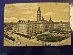 Győr-Moson-Sopron vármegye képeslapjai. Győr, Városháza (sérülés), ca. 1917