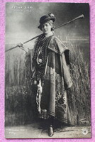 Fedák Sári as 'János vitéz' - Antique Strelisky Photo Postcard