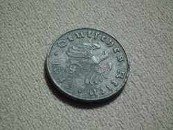 Németország, horogkeresztes birodalmi 10 Pfennig (Reichspfennig), 1942 E