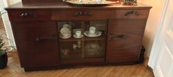 Antik, vitrines, háromfiókos, Art Deco komód.