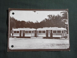Képeslap,Budapest,BSZKRT,villamos vasút, motorkocsi látkép,részlet, 1980-