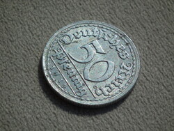 Németország, weimari 50 Pfennig, 1919 G