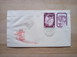 FDC 1959 bélyegnap pár első napi bélyegzéssel