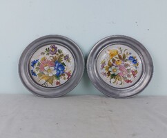 2db fali tanyer, viragos tanyer, egyedi, dekoracio, gyujtemenybe