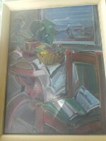 Baticz Levente Csendélet olaj farost 80x60