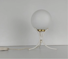 Asztali reto lampa, egyedi, feher gomb