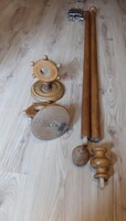 Old Wooden Curtain Rod