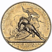 Svájci Básel ezüst emlékérem. 1844.