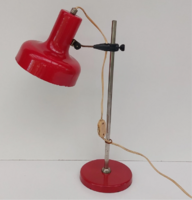 Irodai asztali lampa, piros lampa, retro lampa