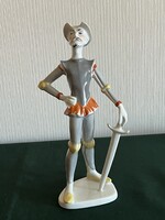 Kőbányai Porcelángyár álló Don Quijote porcelán figura (P0070)