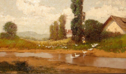 CSODÁS EREDETI NEOGRÁDY LÁSZLÓ / 1896-1962 / : FALU SZÉLE