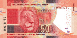 Dél-Afrika 2013-2016. 50 Rand-UNC