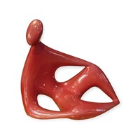 Török János: Pihenő, Zsolnay ökörvér mázas eozin porcelán - 53354
