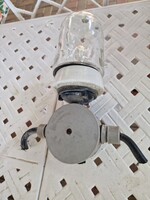 Antik istálló lámpa ipari lámpa régi csarnok lámpa loft industrial világítás  porcelán istálló lámpa