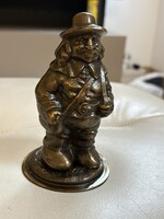 Antik bronz muskétás (vadász) figura