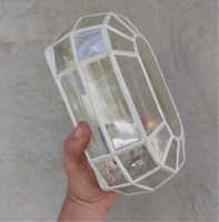 Mennyezeti retro lampa, uveg lampa